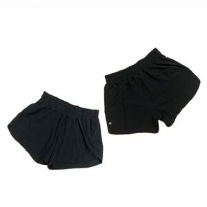 LULULEMON Black Low-Rise Running Shorts - Size 10 Activewear